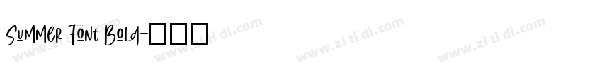 Summer Font Bold字体转换